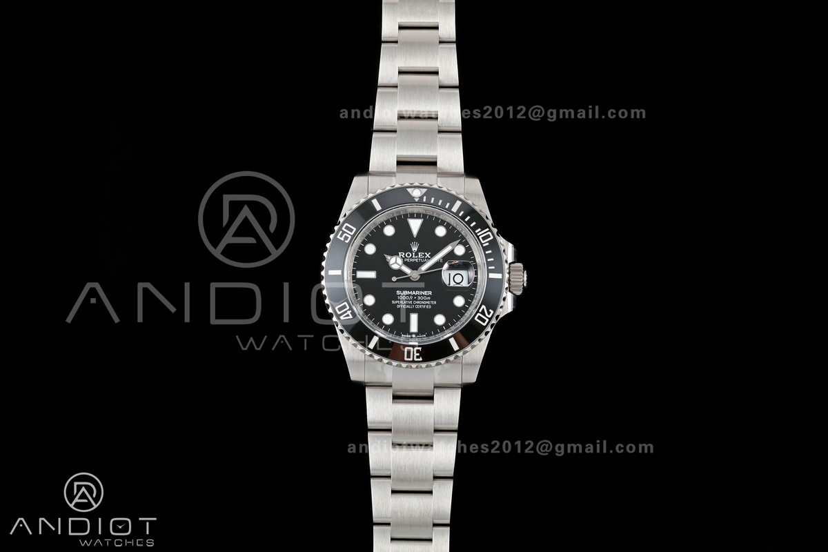 Submariner 41mm 126610 LN Black QF 1:1 Best Edition 904L SS Case and Bracelet JH3285 (Free Sprung)